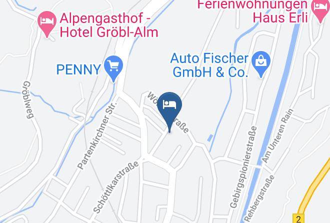 Garmisch Partenkirchen - Gastehaus Bergkristall Maps