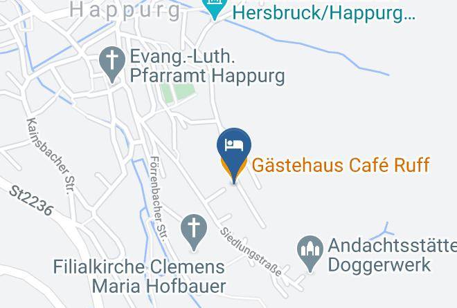 Nurnberger Land - Gastehaus Cafe Ruff Maps
