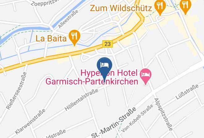 Garmisch Partenkirchen - Gastehaus Clementine Maps