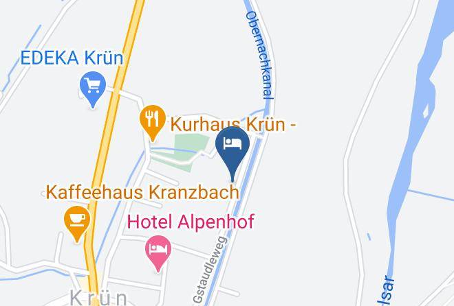 Garmisch Partenkirchen - Gastehaus Dreitorspitz Krun Maps
