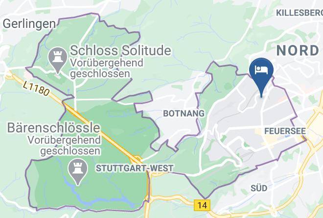 Stuttgart - Gastehaus Eckel Maps