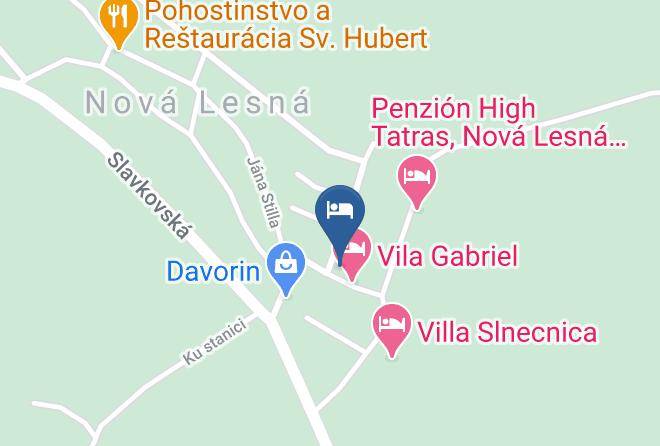 Poprad - Gastehaus Eva Maps