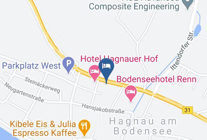Bodenseekreis - Gastehaus Fliegerhausle Hagnau B&b 24h Self Check In Maps