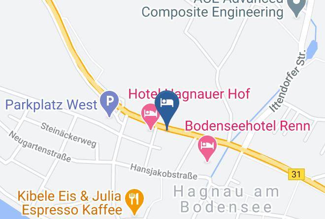 Bodenseekreis - Gastehaus Fliegerhausle Hagnau Maps