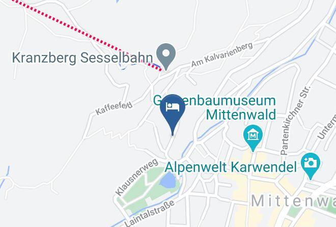 Garmisch Partenkirchen - Gastehaus Galsterer Maps