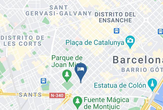 Barcelona - Gastehaus Gran Via Hotel Maps