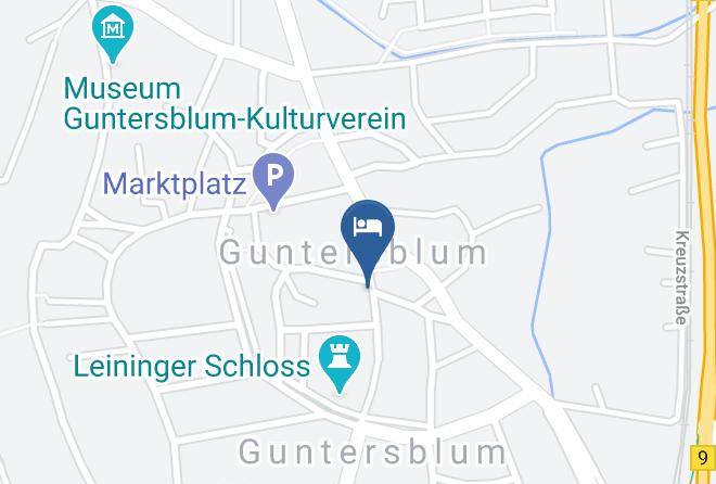 Mainz Bingen - Gastehaus Guntersblum Maps