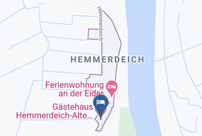 Nordfriesland - Gastehaus Hemmerdeich Alte Schule Maps
