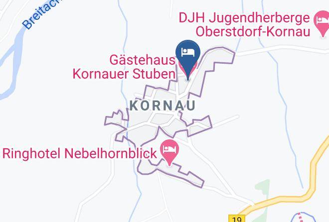 Oberallgau - Gastehaus Kornauer Stuben Maps