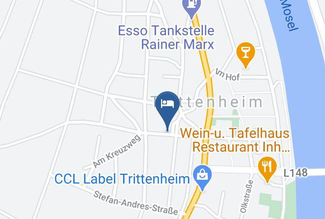 Trier Saarburg - Gastehaus Lex Becker Maps