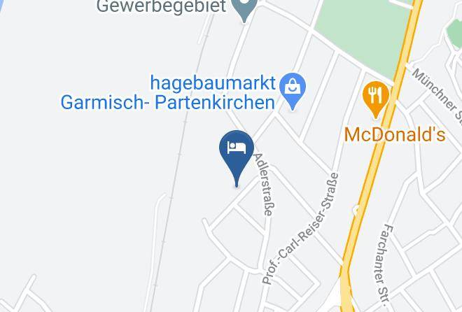 Garmisch Partenkirchen - Gastehaus Lodermann Josef Maps