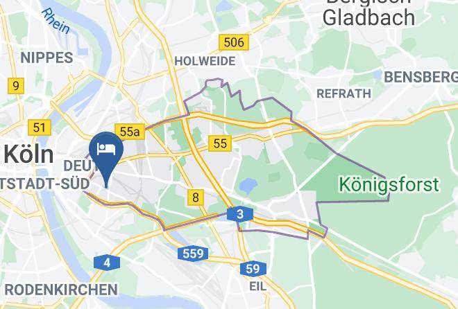 Cologne - Gastehaus Messetip Maps