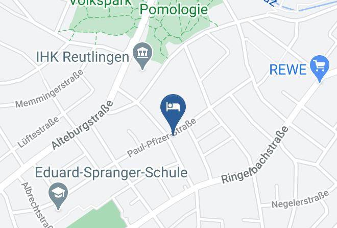 Reutlingen - Gastehaus Metler Maps
