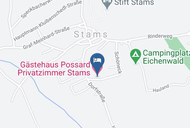 Imst - Gastehaus Possard Privatzimmer Stams Maps