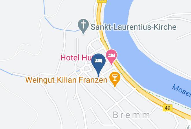 Cochem Zell - Gastehaus Praline Maps