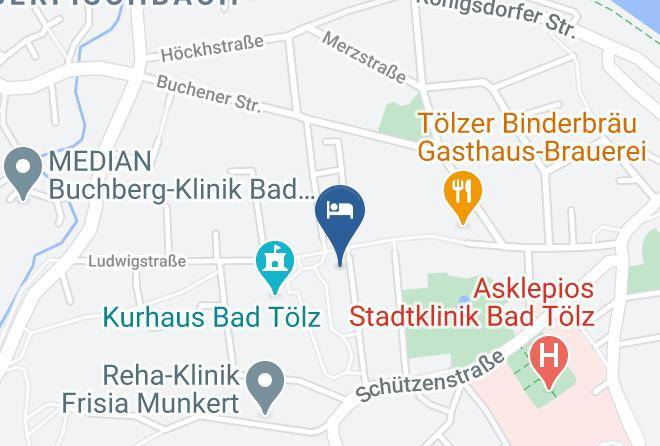 Bad Tolz Wolfratshausen - Gastehaus Rosl Maps
