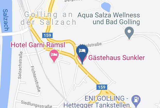Hallein - Gastehaus Sunkler Maps