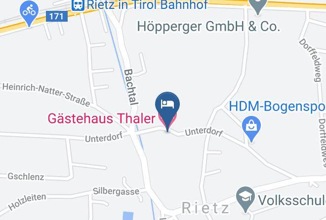 Imst - Gastehaus Thaler Maps
