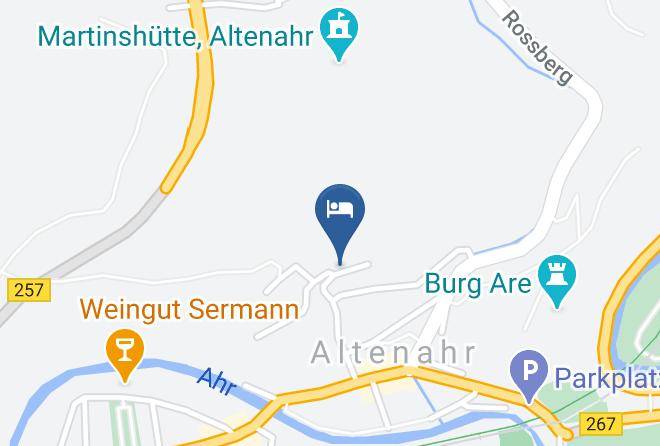 Ahrweiler - Gastehaus Weingut Sermann Kreuzberg Maps