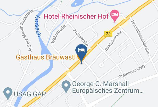 Garmisch Partenkirchen - Gasthaus Brauwastl Maps