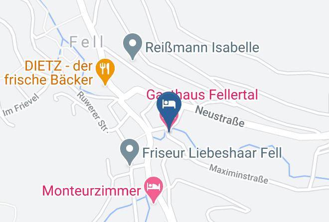 Trier Saarburg - Gasthaus Fellertal Maps