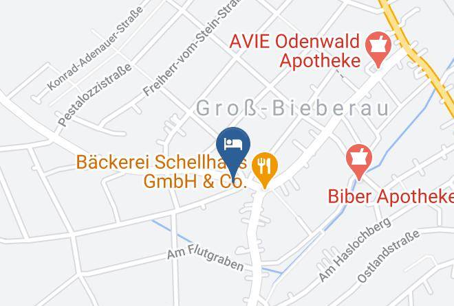 Gasthaus Hotel Blaue Hand Map