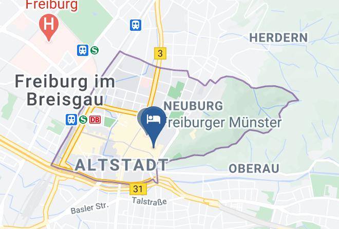 Freiburg - Gasthaus Lowen Altstadt Maps
