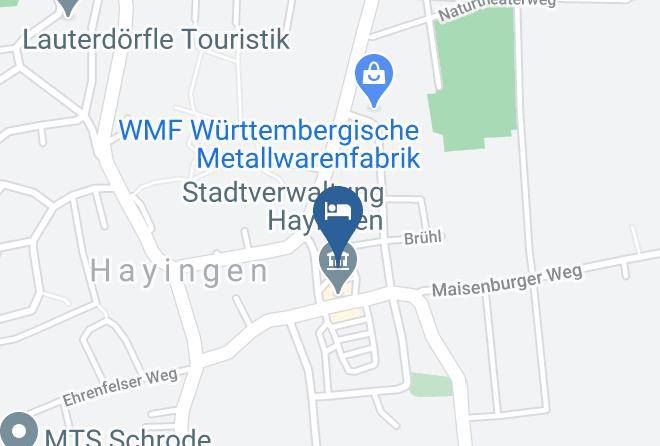 Reutlingen - Gasthaus Pension Zum Kreuz Maps