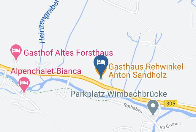 Berchtesgadener Land - Gasthaus Rehwinkel Anton Sandholz Maps