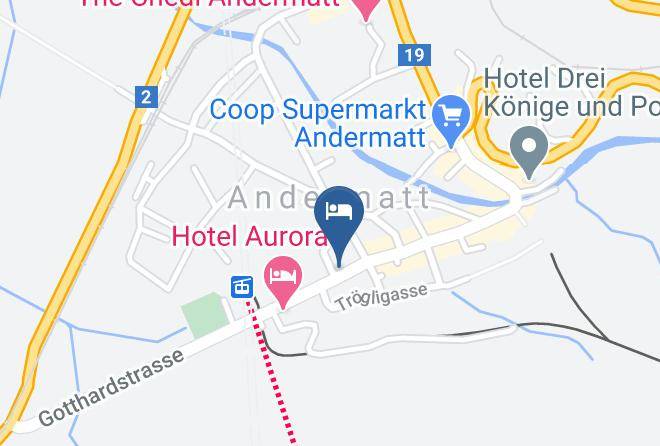 Andermatt - Gasthaus Skiklub Maps