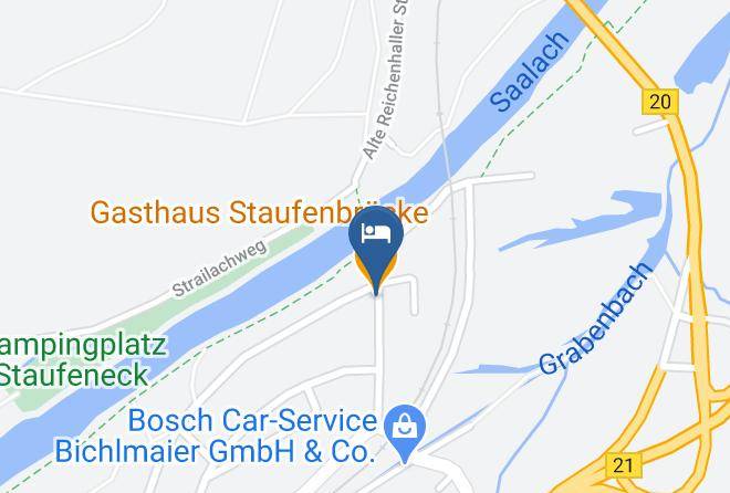 Berchtesgadener Land - Gasthaus Staufenbrucke Maps