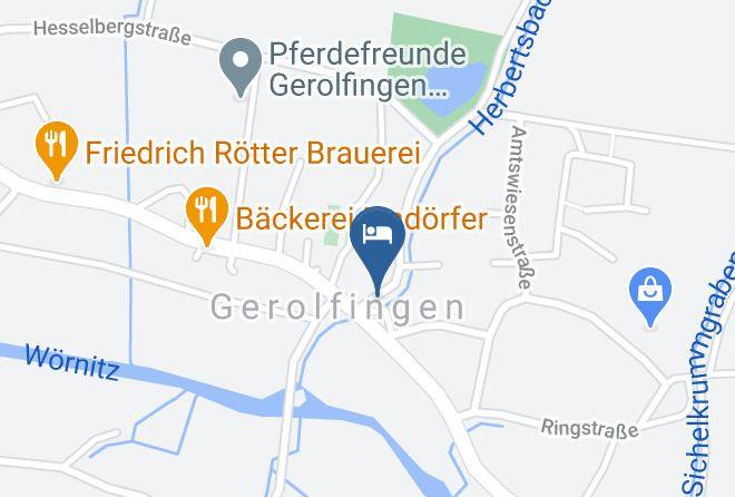 Ansbach - Gasthaus Zum Goldenen Lowen Maps
