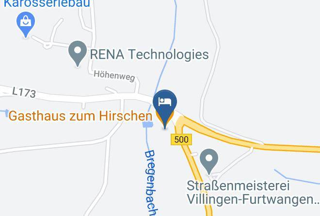 Schwarzwald Baar Kreis - Gasthaus Zum Hirschen Maps