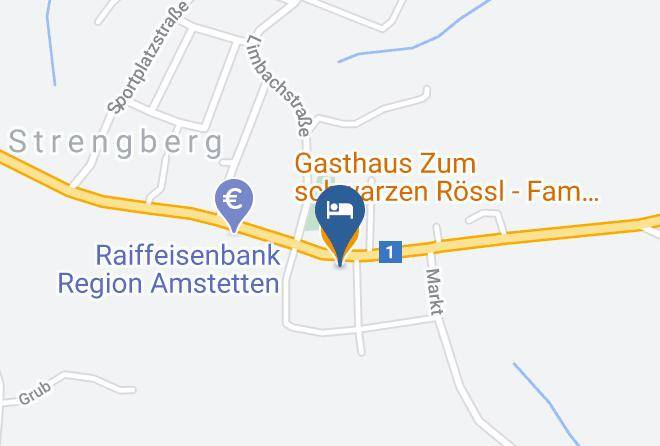 Amstetten - Gasthaus Zum Schwarzen Rossl Fam Pambalk Blumauer Maps
