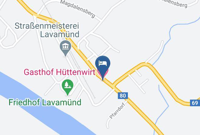 Wolfsberg - Gasthof Huttenwirt Maps
