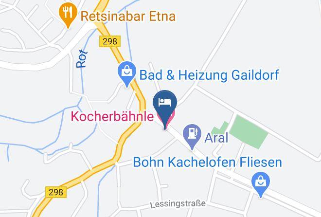 Schwabisch Hall - Gasthof Kocherbahnle Maps