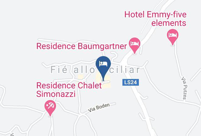Bolzano - Albergo Kreuzwirt Croce Bianca Maps