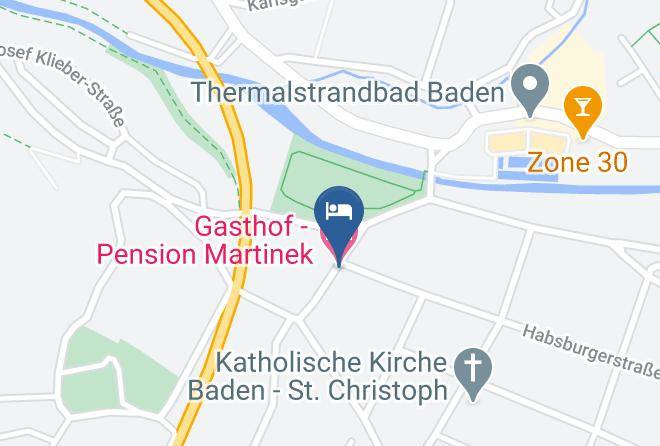 Baden - Gasthof Pension Martinek Maps