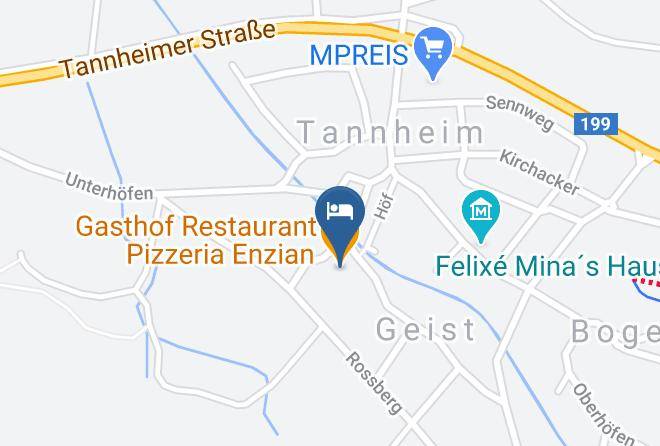 Reutte - Gasthof Restaurant Pizzeria Enzian Maps