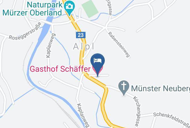 Bruck Murzzuschlag District - Gasthof Schaffer Maps