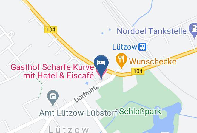 Nordwestmecklenburg - Gasthof Scharfe Kurve Mit Hotel & Eiscafe Maps