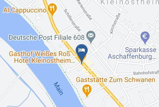 Aschaffenburg - Gasthof Weises Ros Hotel Kleinostheim Restaurant Kleinostheim Maps