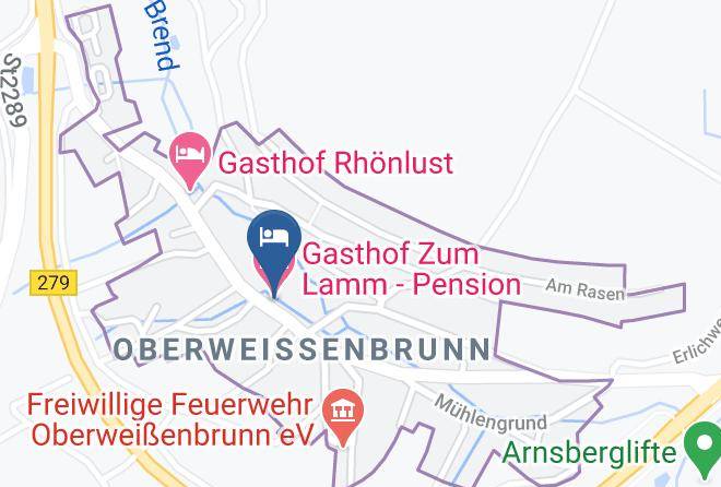 Rhon Grabfeld - Gasthof Zum Lamm Pension Maps