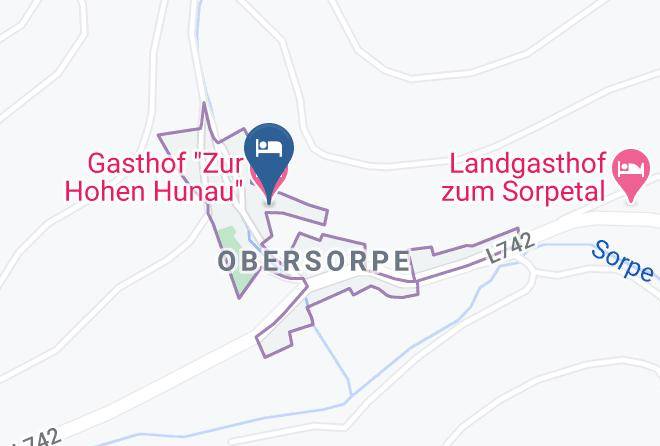 Hochsauerlandkreis - Gasthof Zur Hohen Hunau Maps