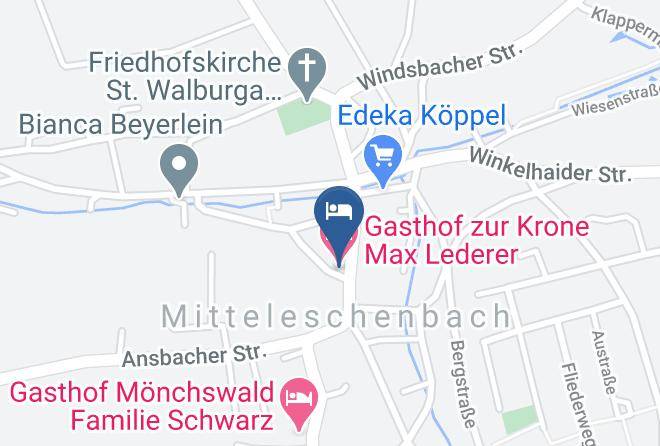 Ansbach - Gasthof Zur Krone Max Lederer Maps
