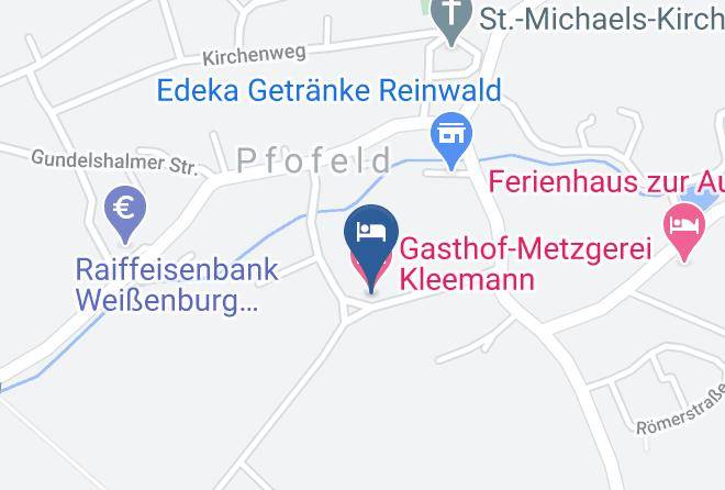 Weisenburg Gunzenhausen - Gasthof Metzgerei Kleemann Maps
