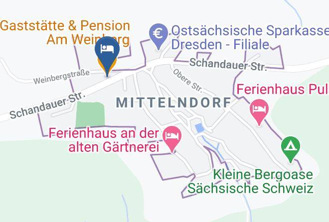 Sachsische Schweiz Osterzgebirge - Gaststatte & Pension Am Weinberg Maps