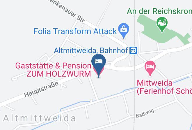 Mittelsachsen - Gaststatte & Pension Zum Holzwurm Maps