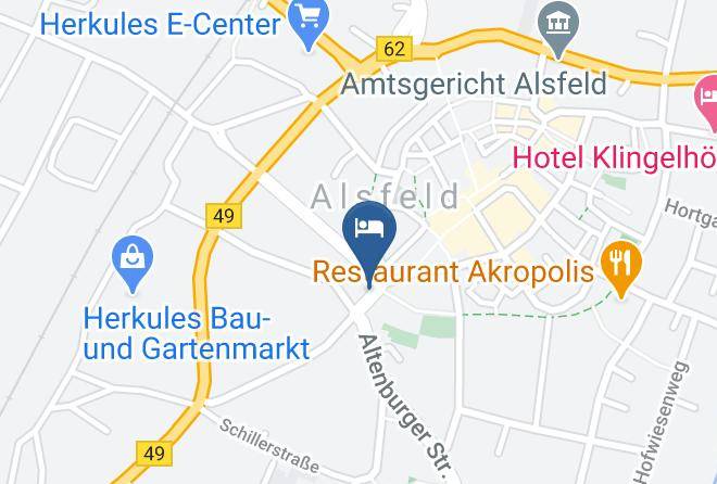 Vogelsbergkreis - Gaststatte Restaurant Pension Mainzer Tor Maps