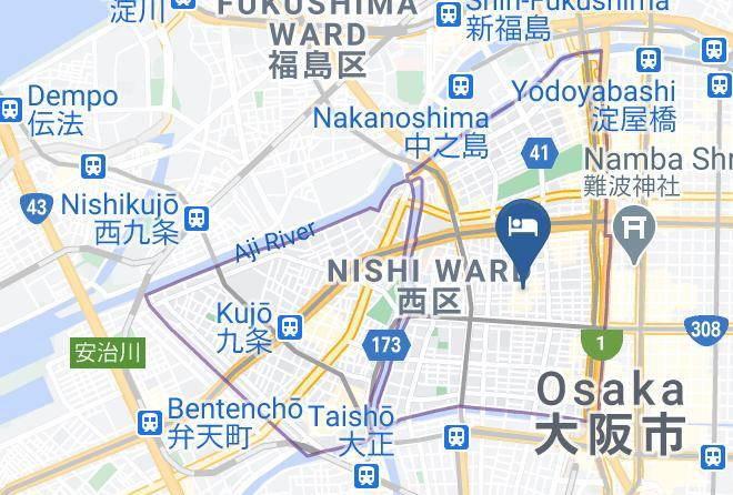 Osaka City Nishi Ward - Gate80 West Maps